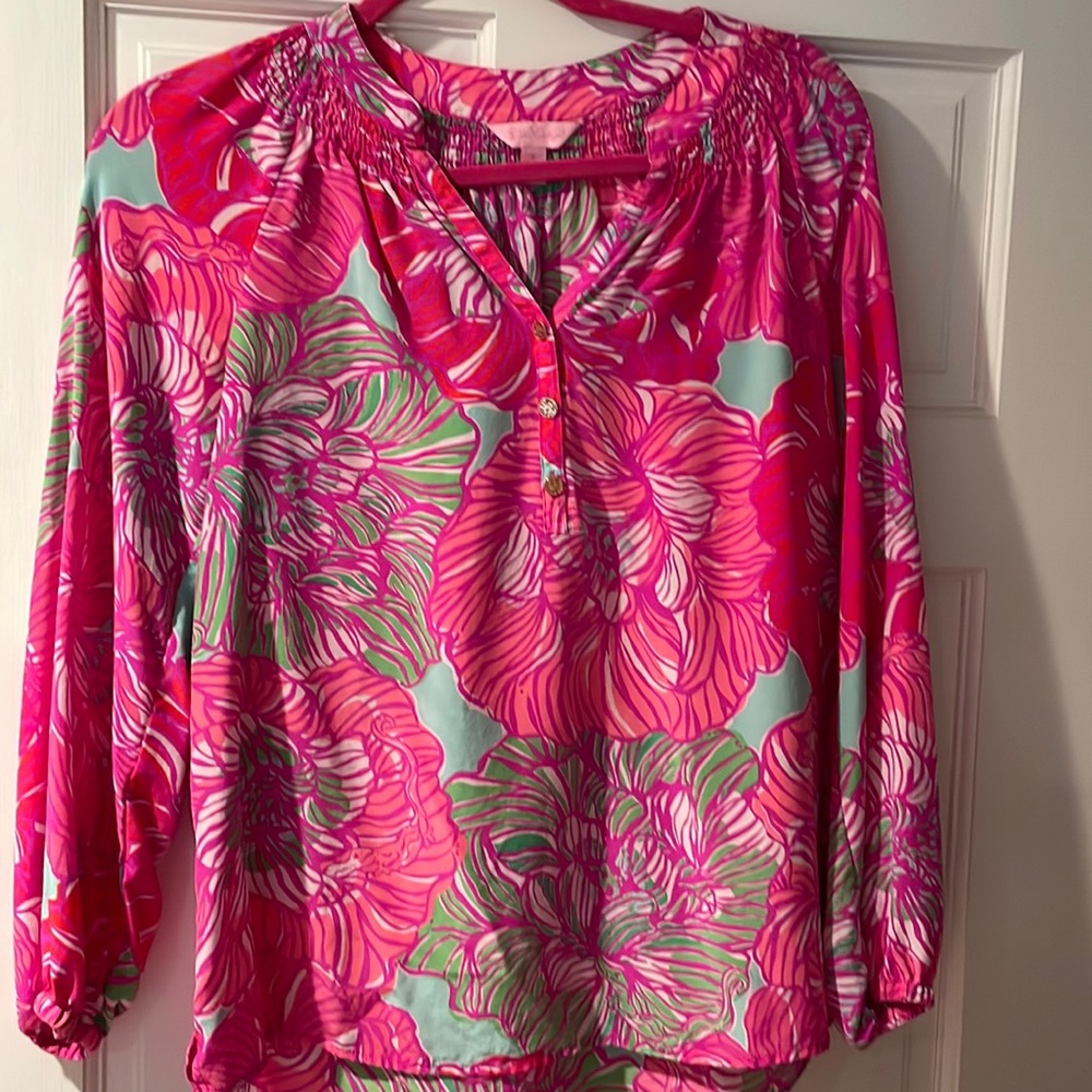 Lilly Pulitzer silk shirt - size S